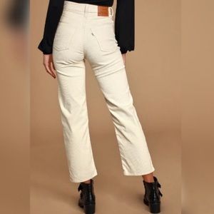 LEVI’S corduroy ribcage straight jeans